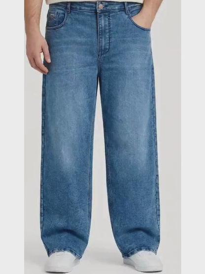 Mens Plus Size Navy Jeans