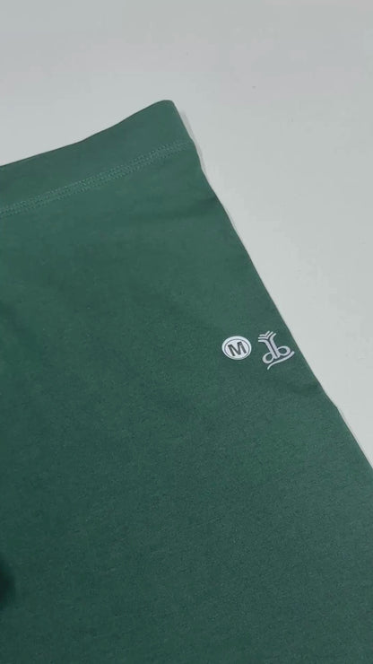 Ladies Ankle Fit Green Leggings