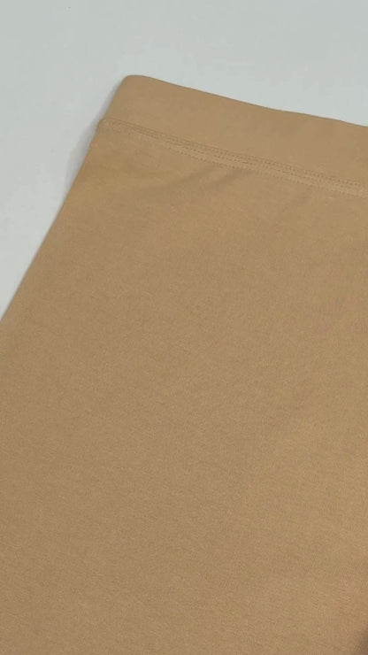 Ladies Ankle Fit Beige Leggings
