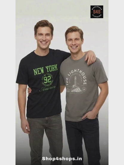 Mens Printed Olive T-Shirt