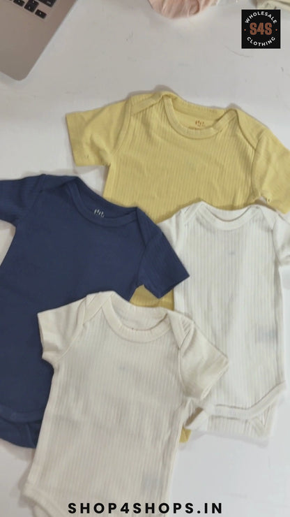 Baby Drop Needle Long Sleeve Bodysuits Mixed