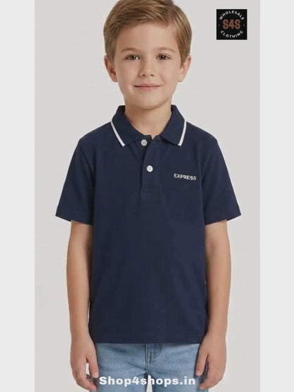 Boys Stretch Collar T-Shirt