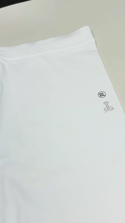 Ladies Ankle Fit White Leggings