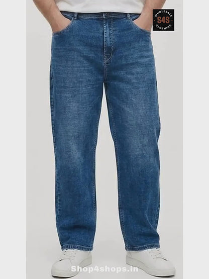 Mens Denim Cargo Jeans