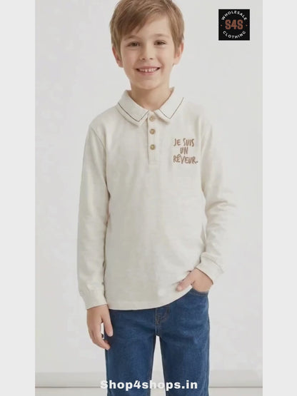 Boys Long Sleeve Polo
