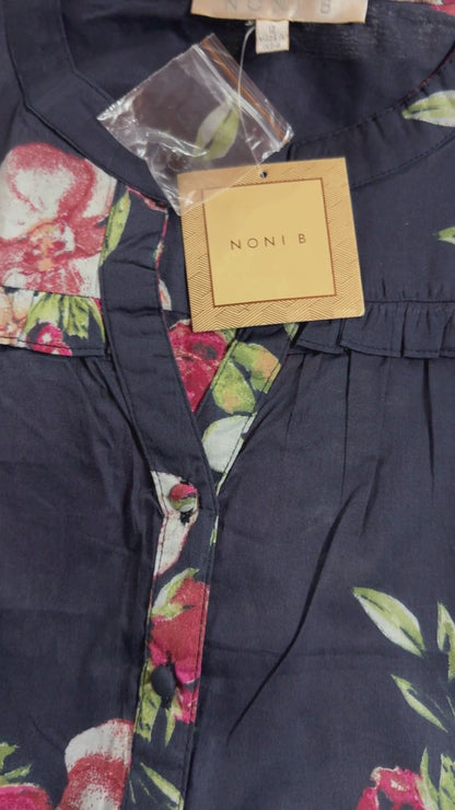 Ladies Printed Woven Orange Blouse