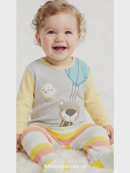 Baby Printed n Applique Sleepsuit