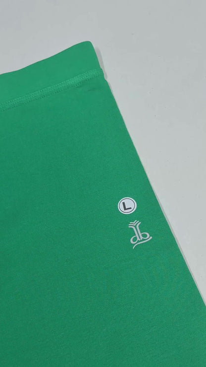 Ladies Ankle Fit Green Leggings