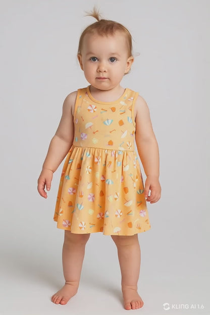 Baby Girls Sleeveless Knit Dress