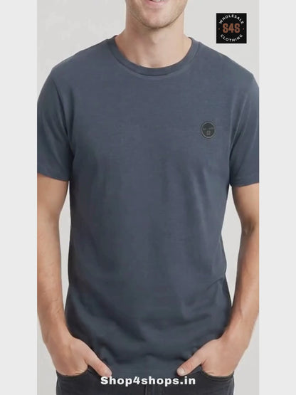 Mens Crew Neck Navy T-Shirt
