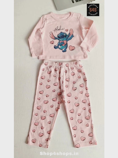 Girls Printed Pyjama Sets