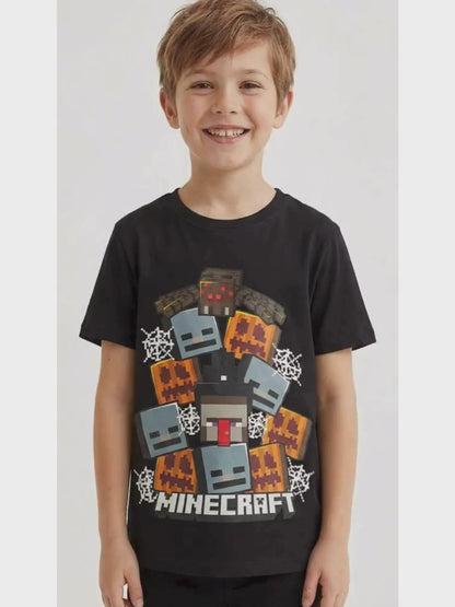 Boys Printed Blue T-Shirts