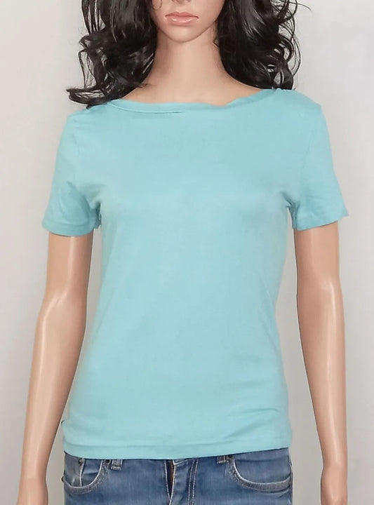 Ladies Stretch T Shirt Blue