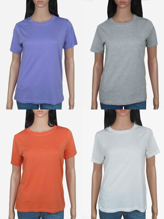 Ladies Crew Neck Mixed T Shirts