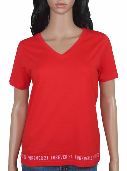 Ladies V Neck Mixed T Shirts