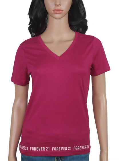 Ladies V Neck Mixed T Shirts