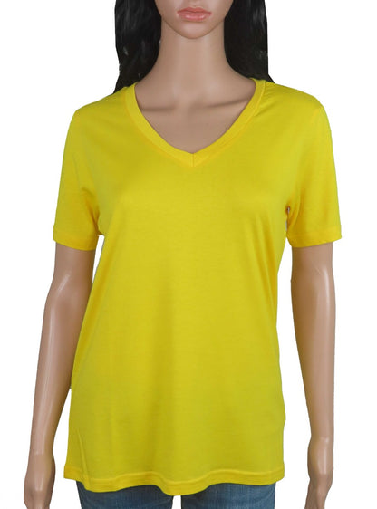 Ladies V Neck Mixed T Shirts