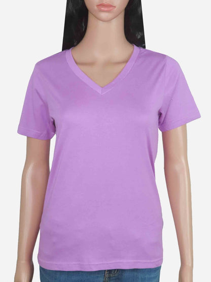 Ladies V Neck Mixed T Shirts