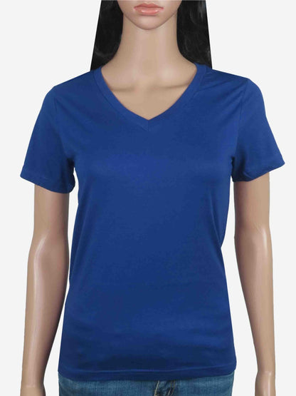 Ladies V Neck Mixed T Shirts