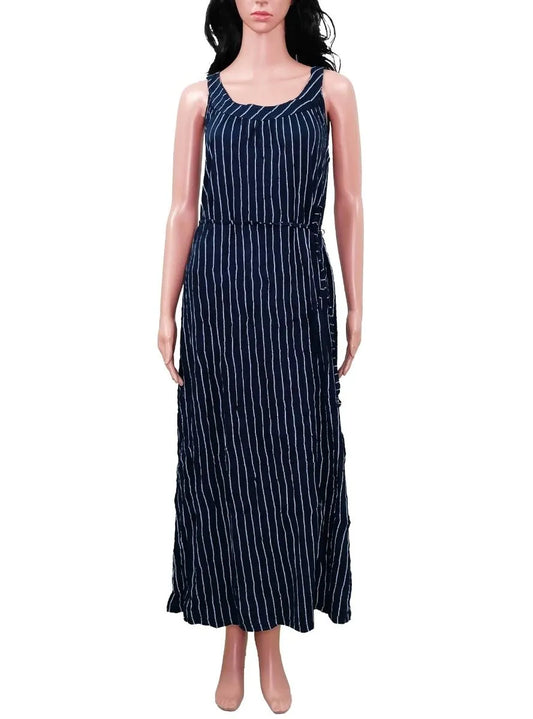 Ladies Sleeveless Long Woven Dress