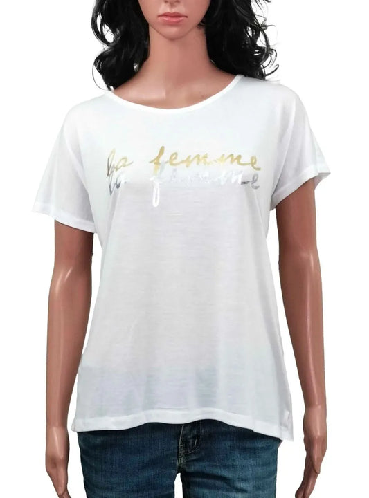 Ladies Viscose White Top