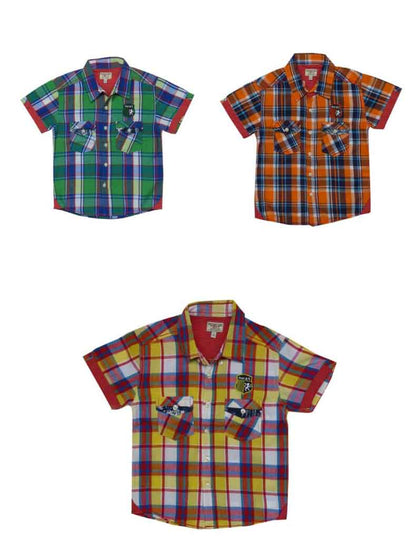 Boys Checked Woven Shirts