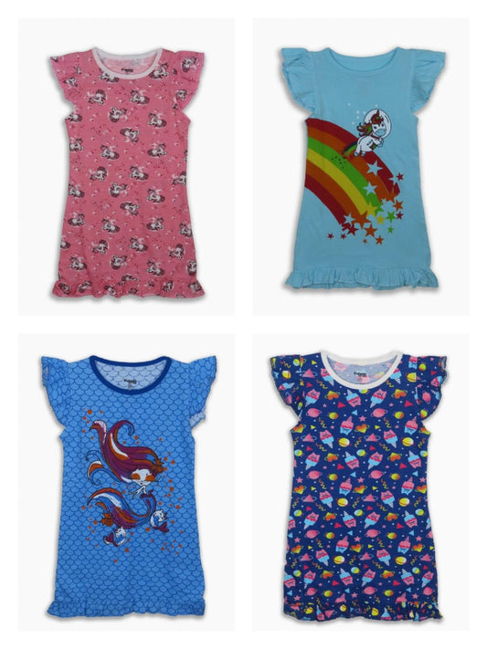 Girls Printed Short Nighty